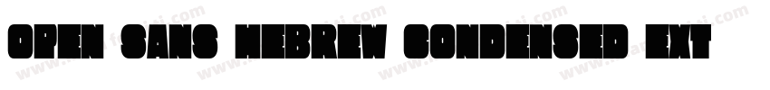 Open Sans Hebrew Condensed Extra Bo字体转换